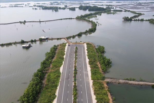 Khu vực chờ nối vào dự án cầu Phước An, đường liên cảng Cái Mép