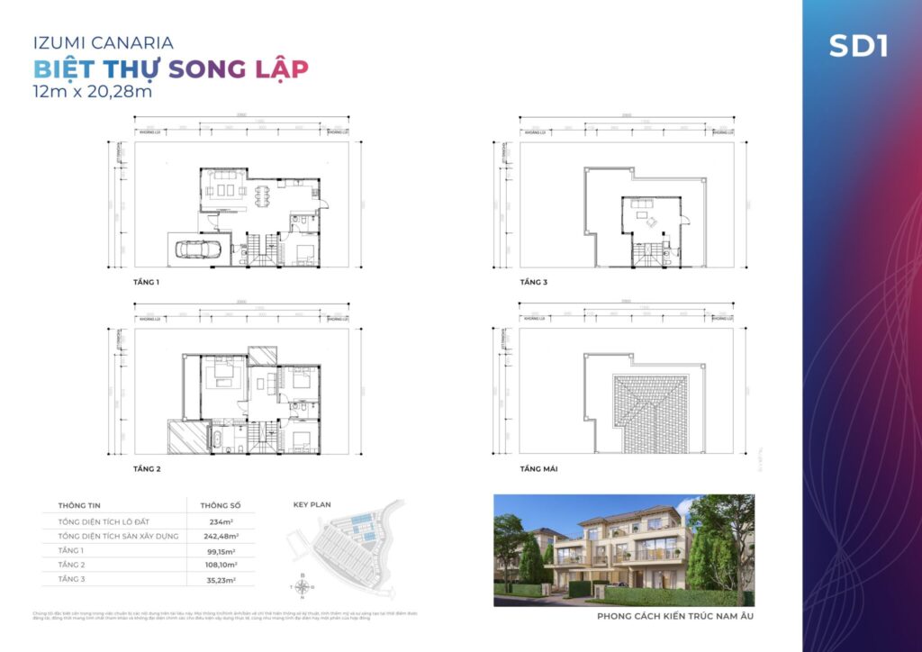 Biệt thự song lập Izumi Canaria SD1