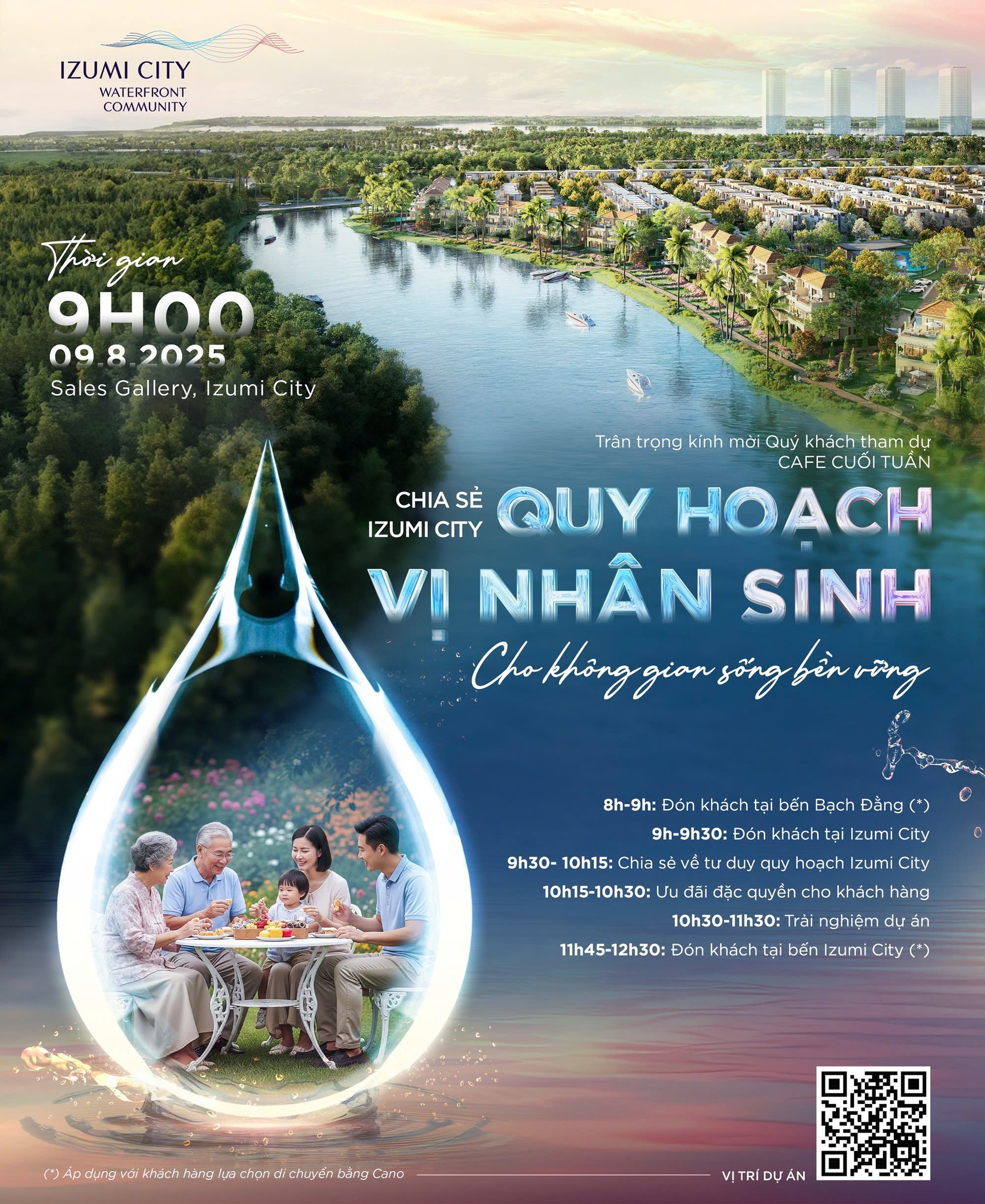Thư mời sự kiện "Chia sẻ Izumi City – Quy hoạch vị nhân sinh cho không gian sống bền vững"