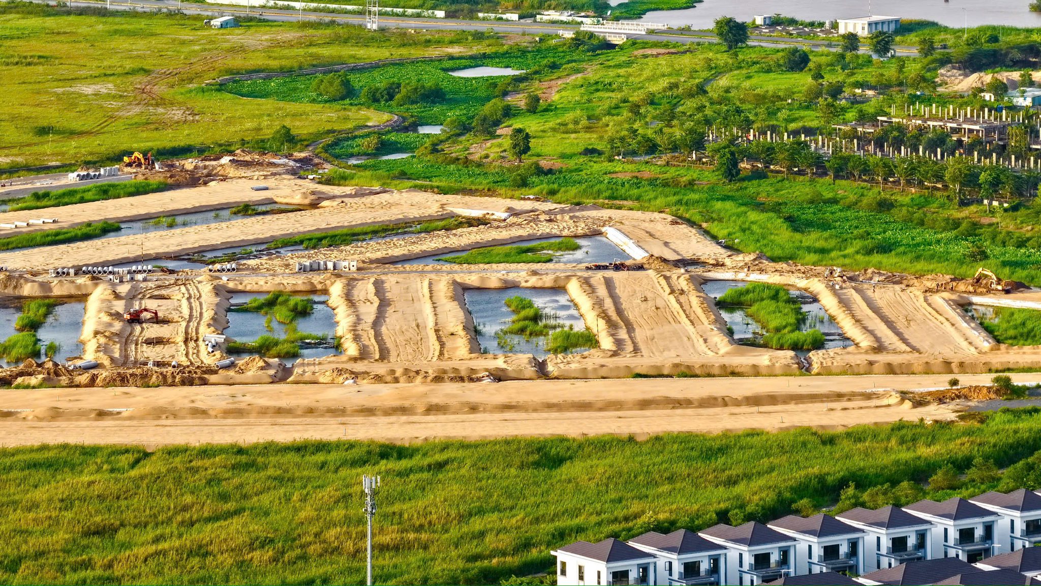 Các khu vực nền đất đã được phân chia Izumi Canaria