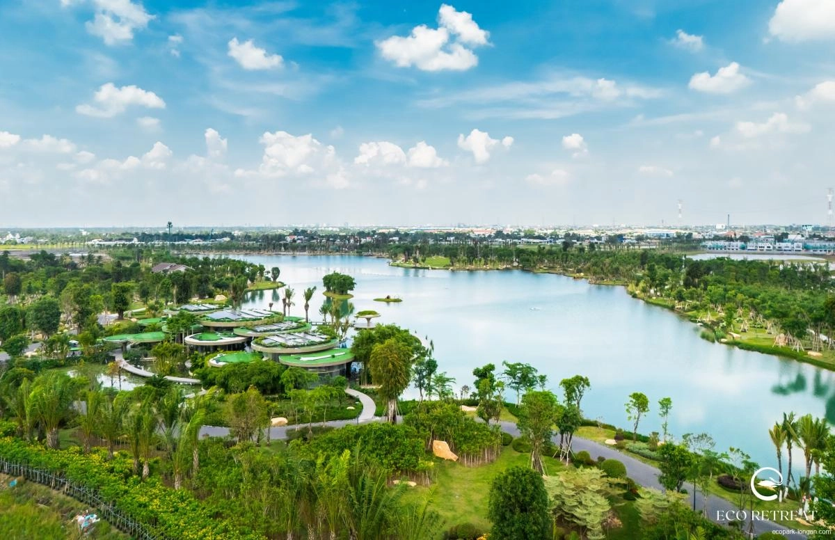Tiến độ hình ảnh thực tế dự án Ecopark Long an - Eco Retrear tháng 9/2025