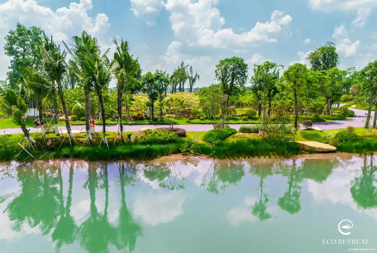 Tiến độ hình ảnh thực tế dự án Ecopark Long an - Eco Retrear tháng 9/2025